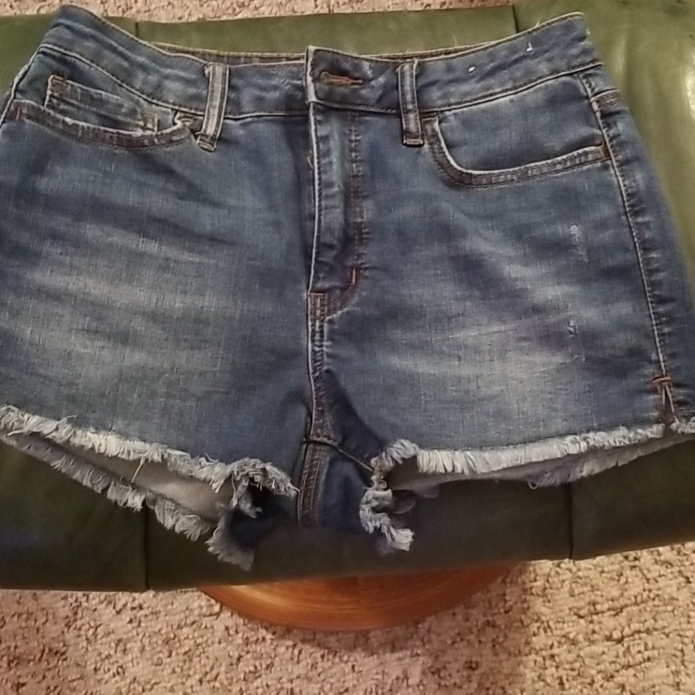 Girls blue jean shorts
